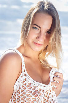 Presenting Angelica B by Higinio Domingo outdoor sunny blond...